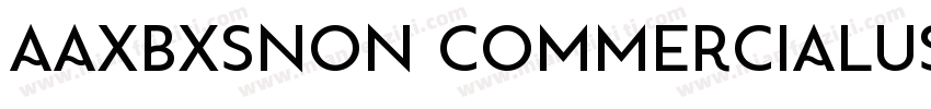 AaXBXSNon CommercialUse字体转换